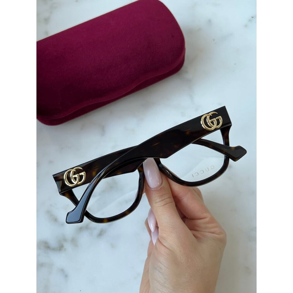 NEW Gucci GG1424O Brown Marmont Cat Eye Eyeglasses Frames - Picture 3 of 8